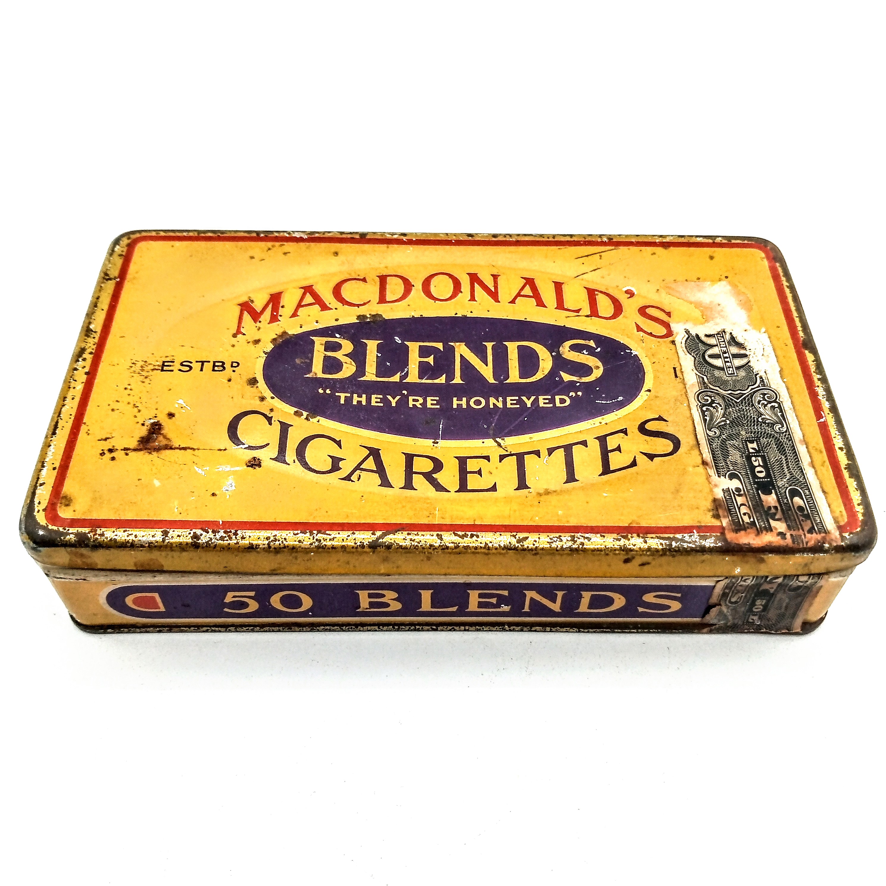 MacDonald's Blends Cigarettes Tin Parry's Vintage