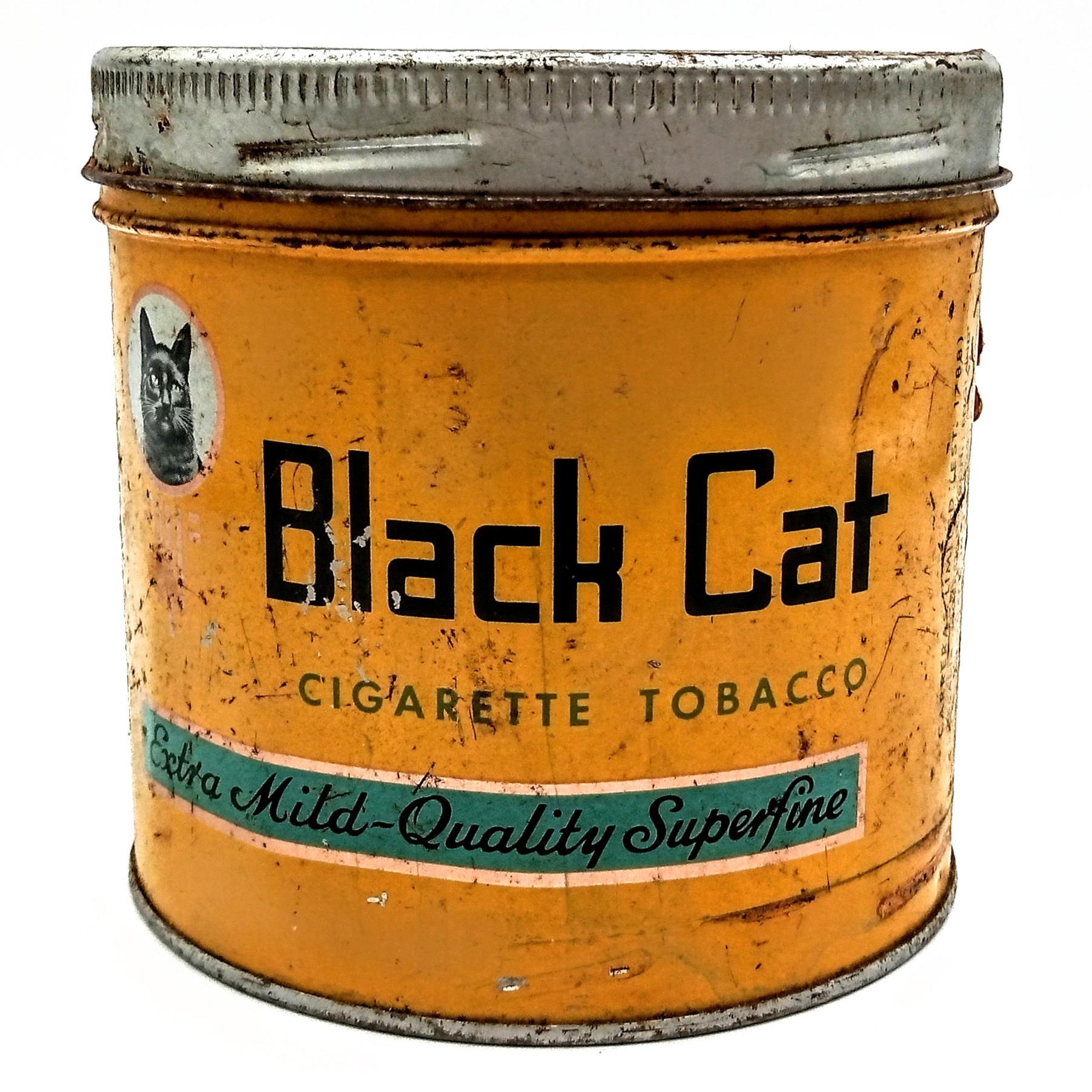 black cat tobacco tin Black Cat Tobacco Tin