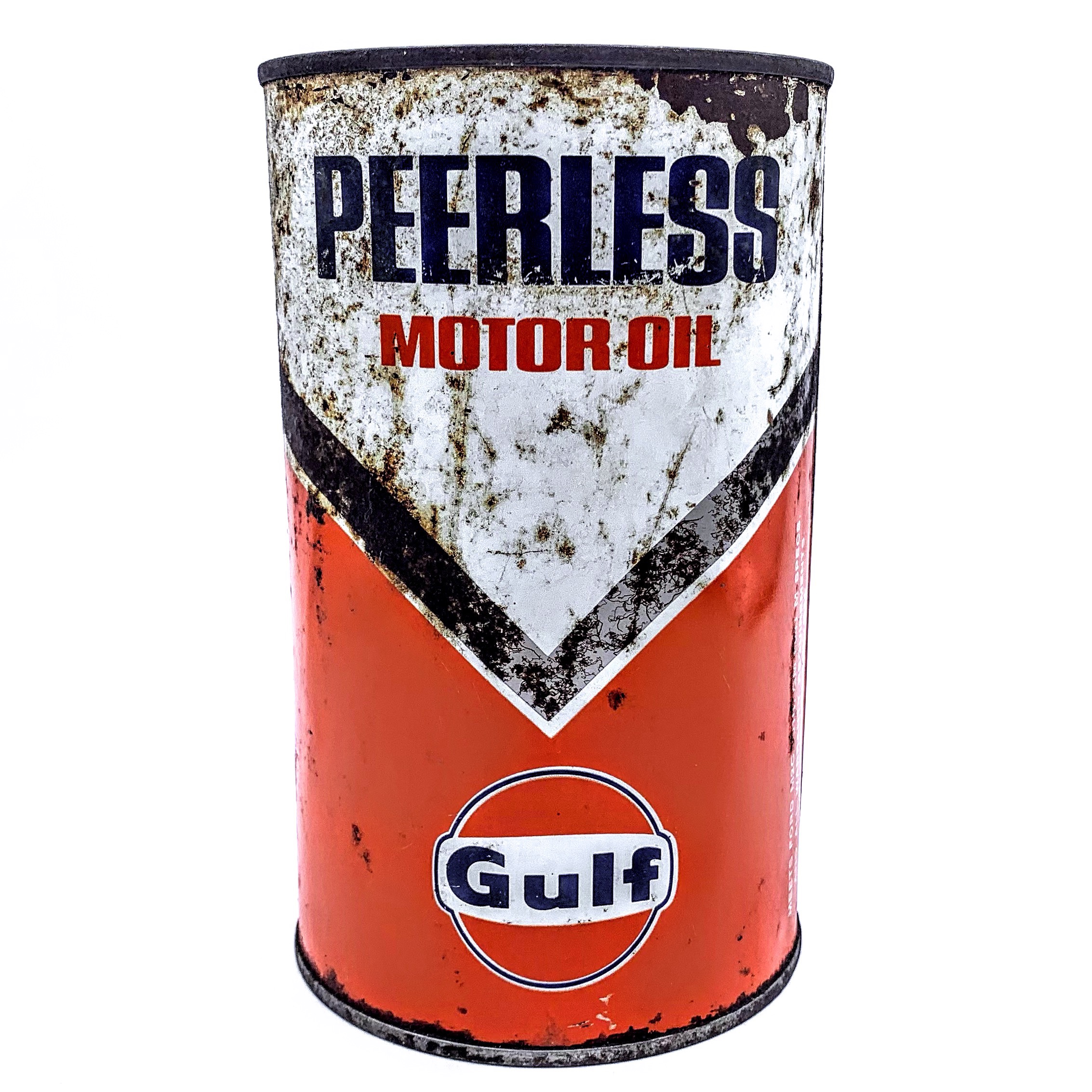 Gulf Peerless Motor Oil Quart Can Parry's Vintage
