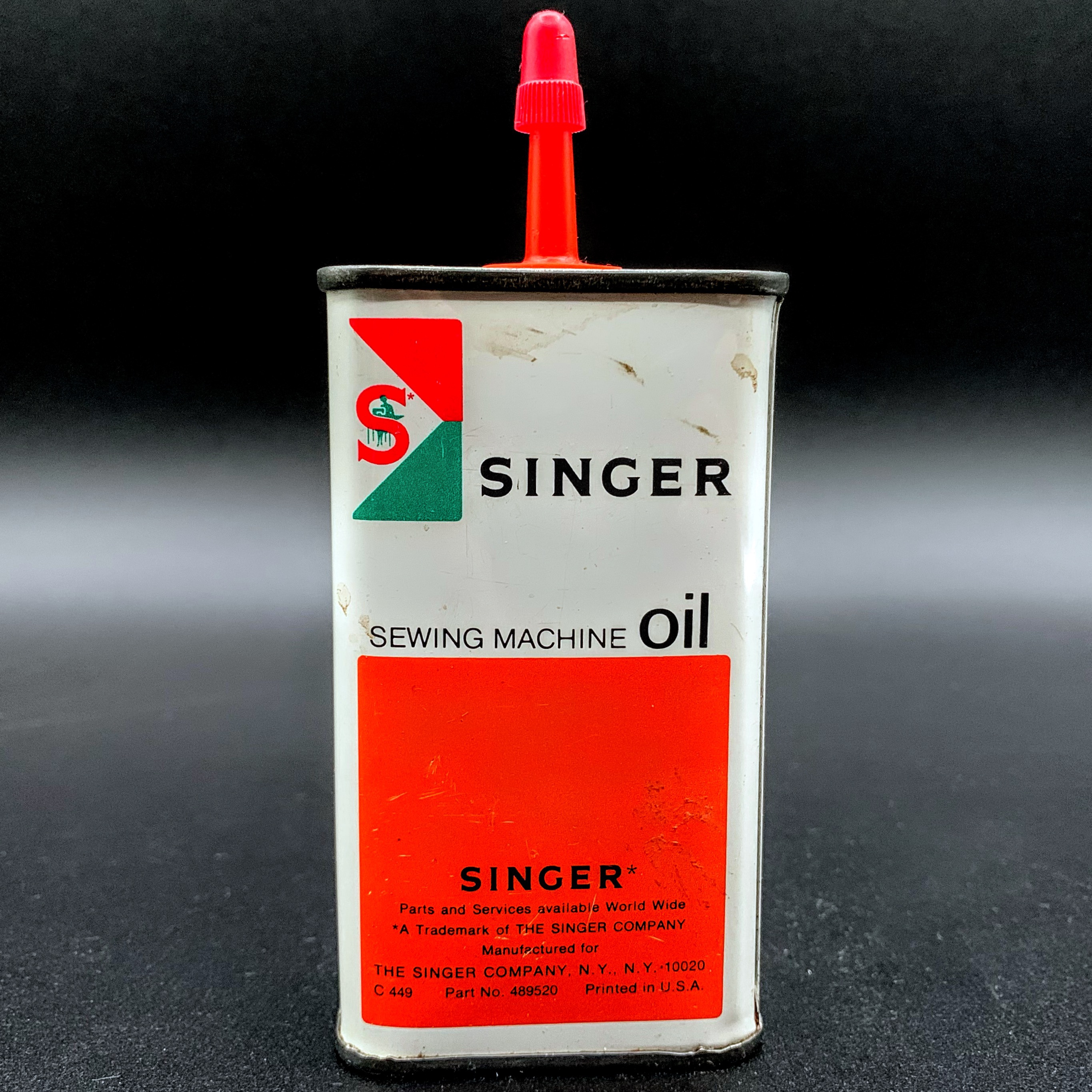 Singer Sewing Machine 4oz Oiler Parry's Vintage