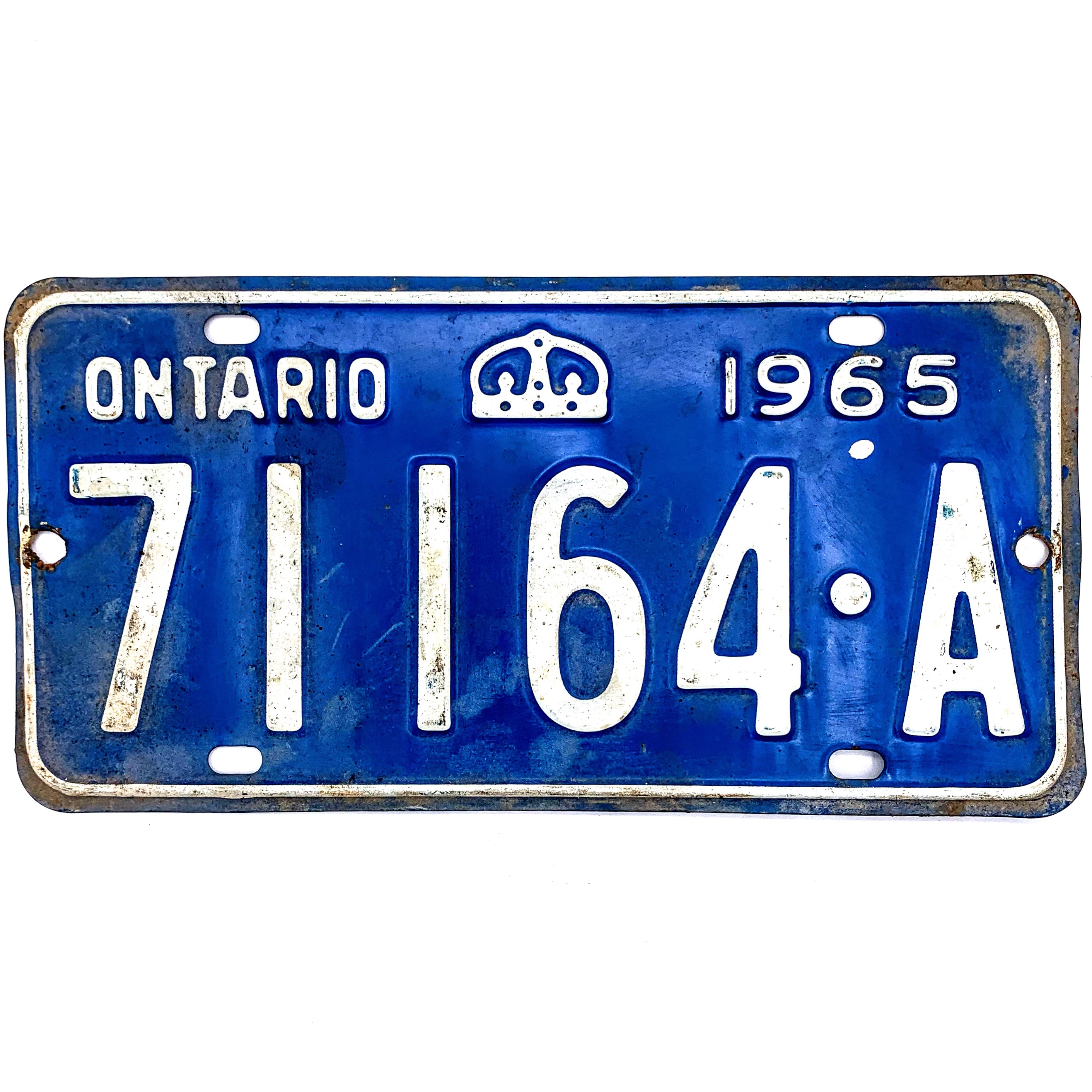 1965 Ontario License Plate Parry's Vintage