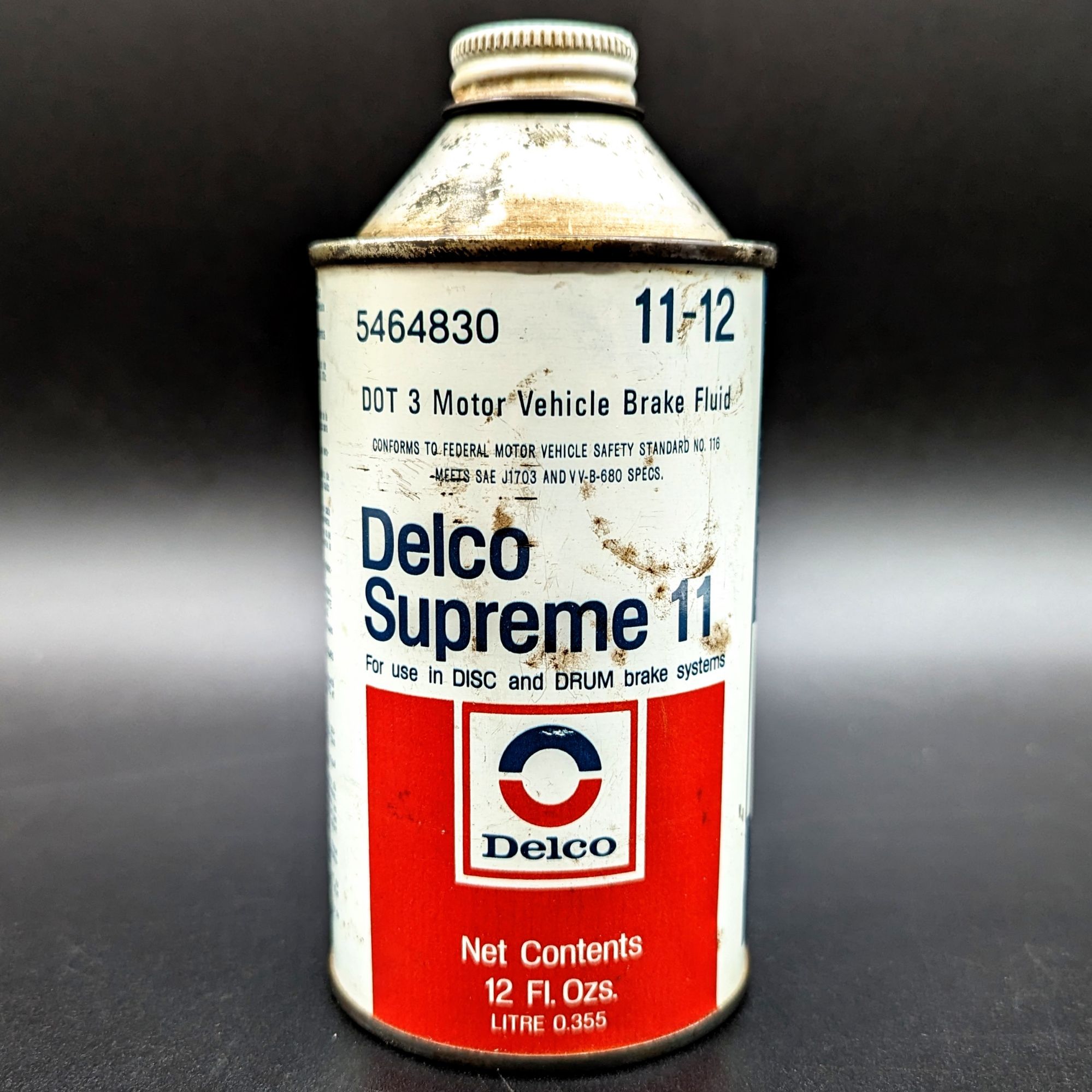 Delco Supreme 11 Brake Fluid Can Parry's Vintage