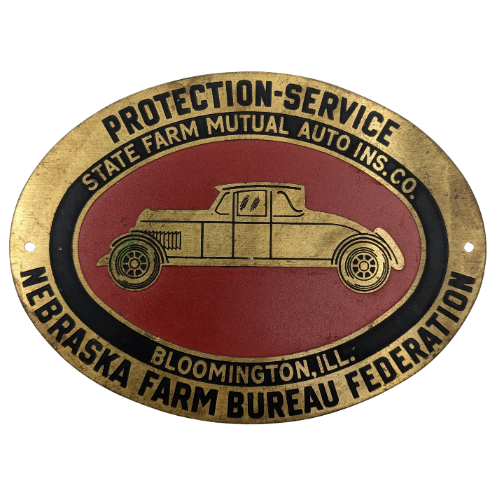 State Farm Mutual Auto Insurance Car Badge - Parry's Vintage