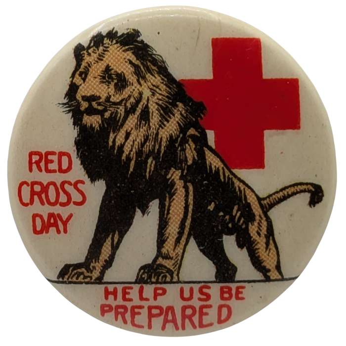 Red Cross Day Pinback - Parry's Vintage