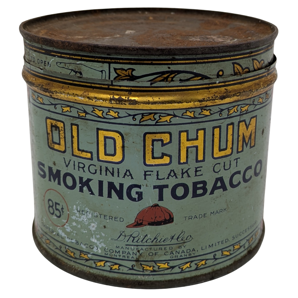 old chum tobacco SMOKING SSP SIGN Old Chum Tobacco Tin -