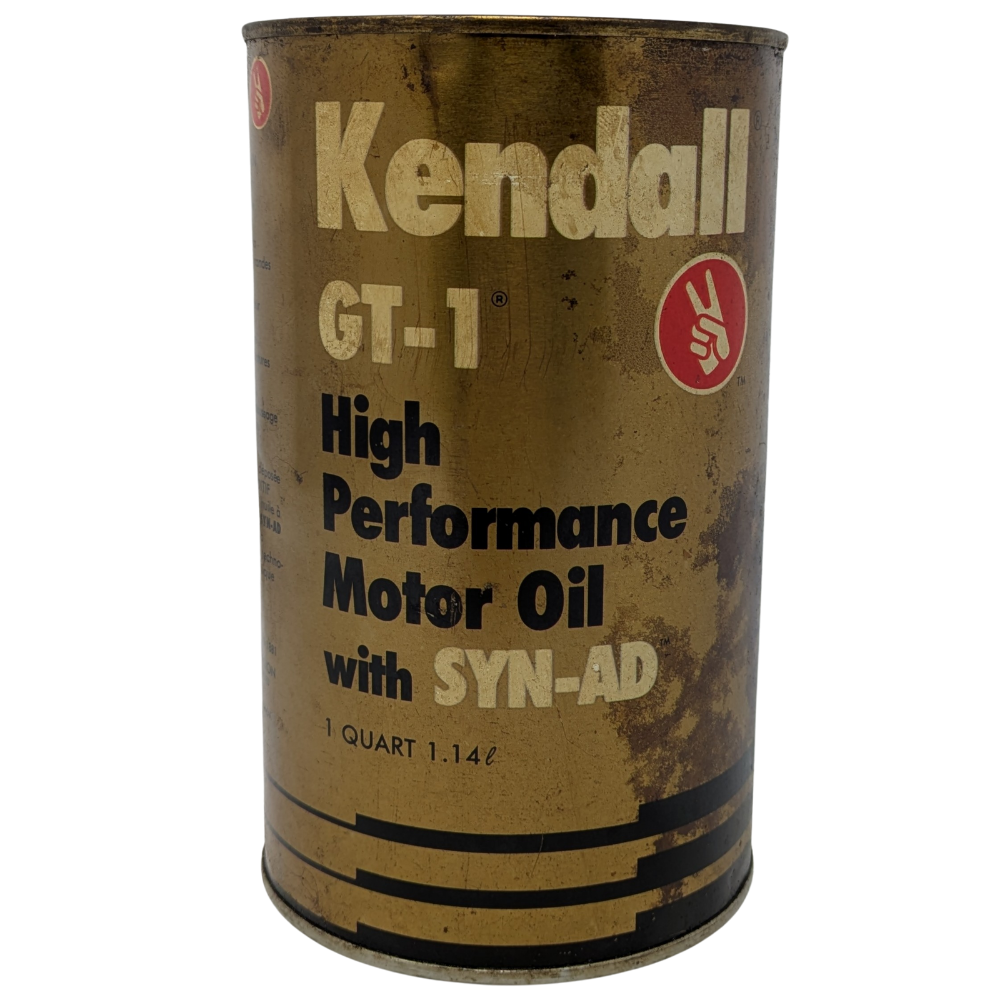 Kendall GT-1 Motor Oil Quart Can - Parry's Vintage